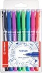 STABILO Sensor Assorted Fineliner Pens Wallet Of 8