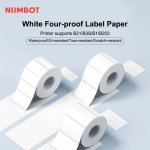 Niimbot B21 B3S B1 Labels Thermal Sticker Label Waterproof Oil-proof And Tear-proof Niimbot Labels 1 Roll White Self-adhesive Th