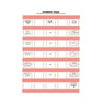 33MM Numeric Labels D pink 5SHT