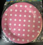 Polka Dot Pink Plates