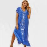 Women's Crystal Cobalt Beach Cover-up