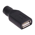 USB Female To 5.5 X 2.1MM Female Plug Adapter Connector