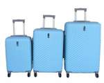 Smte 3 Piece Travel 27- Inch Luggage Suitcase Set Stylish S-blue With Keychain