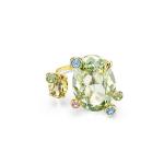 SWAROVSKI Gema Open Ring Mixed Cuts Multicolored Gold-tone Plated - 60