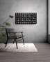 Vinoled Wine Rack - 1500 X 750 X 150 Mm 98 Bottles / Matt Black / Cool White