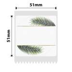 NB734 - - B1 B21 B3S B4 - 51X51MM - 140 Leaf Round Labels