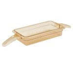 High Heat 1 3 Gn Pan Amber With Double Handle - For Phu Units - 65MM D - HHP1003