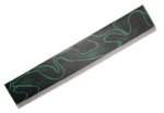 Pen Blank Acrylic Dark Green With White Line