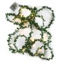 Wedding Fairy Lights Green Garland Leaf-warm White- 5M-BATTERY Operated