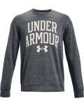 Men's Ua Rival Terry Crew - Pitch Gray Full HEATHER-012 3XL
