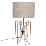 Nested Table Lamp - Lamp Base With Shade Light Grey Ferrotex