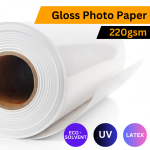 Eco-solvent Uv Latex Photo & Poster Paper Gloss 220GSM 1270MM X 30M Roll