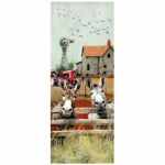 Tear Resistant Door Print Quirky Donkey