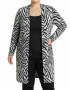 Ladies Zebra Print Cardigan - 60 / Zebra