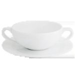 Arctic White Soup Cup And Saucer
