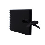 Spiral-bound Black Album Hardcover 30 Black Pages- 215 X 150