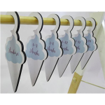 Kikki & Frankie Closet Dividers Blue On White Ice-creams