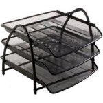 3 Tier Document Tray - Black