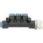 Pu Hose Fitting Manifold 4 X 8MM Port X 1/2M