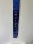 Royal Blue With Gold Print Its A Boy Sash