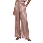 Polo Womens Gia Elasticated Wide Leg Pants In Mushroom - Mushroom 42