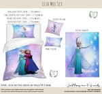 Animation Kids Duvet Set Elsa Mix Blue And Purple Frozen