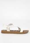 Zina 17 Ankle Strap - White