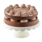 Dessert Cake With Chocolate Toppings