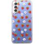Strawberries And Daisies Print Phone Case Compatible For Samsung S21PLUS - Transparent