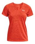 Women's Ua Tech Twist V-neck - Dark Orange XXL