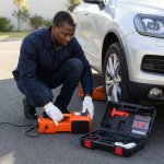 Portable 3 Ton Electric Jack Emergency Tool Set