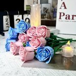 Diy Building Block Rose Desktop Decoration Valentine's Day Christmas And Halloween Gifts