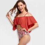 Women's Red Power Two-piece Bikini - XL