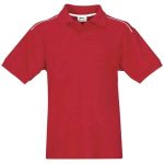 Mens Backhand Golf Shirt Red