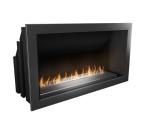 Signature Bio Fuel Fireplace Built-in - Grand XL Burner Black Box & Black Frame