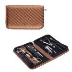 Mani pedi Set Extra-fine Steel In Carbon Copper Material Case 6205 F N - 12 Piece