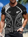 Novelty 3D Love Heart Pattern Print Pattern Alphabet Print Men's Crew Neck Short Sleeve T-Shirt Casual Summer T-Shirt For Daily