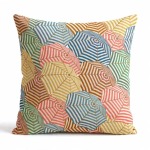 Riviera Parasol Scatter Cushion - Double-sided Print Feather Inner