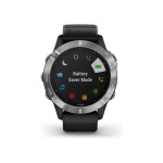 Garmin Fnix 6 47MM Standard Edition - Silver With Black Band