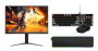 Cs 27 Qhd 400HZ Gaming Monitor + Cs Keyboard/mouse & Rgb Mousepad Combo