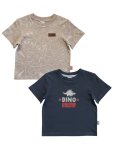 Dino Crew & Map T-shirts Boys 2-PACK - 6 12 Months