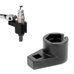 Zndaw Offset Oxygen Sensor Socket 3 8-INCH Drive By 7 8-INCH 22 Mm O2 Sensor Removal Tool Offset 6-POINT Oxygen Sensor Socket Wr