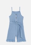 PoP Candy Textured Jumpsuit-light Blue