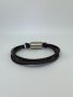 Leather & Stainless Steel Bracelet