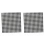 40 Piece - Checkered Paper Napkins - Black And White