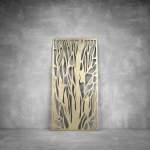 Laser Cut Screen - Design 043 - 1040 X 535 X 20 Rusted Steel Outdoor