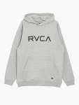 RVCA Boys Big Hoodie In Heather Grey - Grey 14