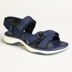 Ladies Comfort Sandals - Navy - 8