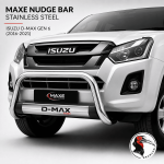 Isuzu D-max Gen 6 2016-2021 Nudge Bar Stainless Steel –