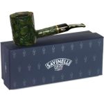 Savinelli Pipes Alligator Collection 311 Ks Poker Shaping - Colorful Hand Stained Italian Wood Briar Pipe Handmade In Italy 6MM